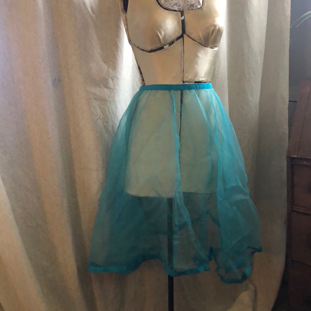 tulle half slip